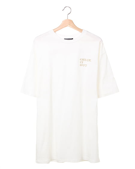 胸ラメロゴチュニック／Tシャツ