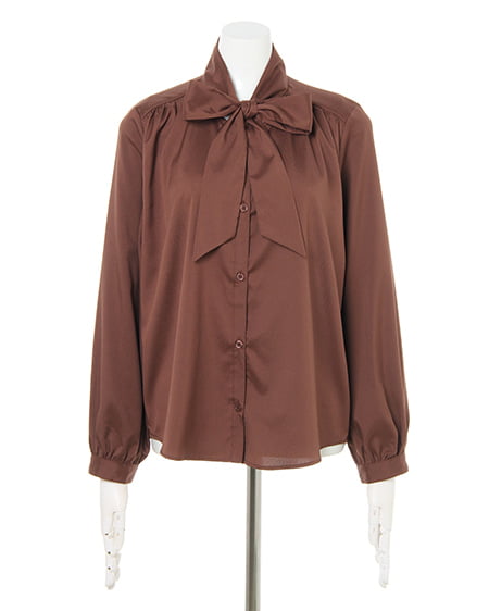 INGNI(イング) ボウタイ/ブラウス ブラウン