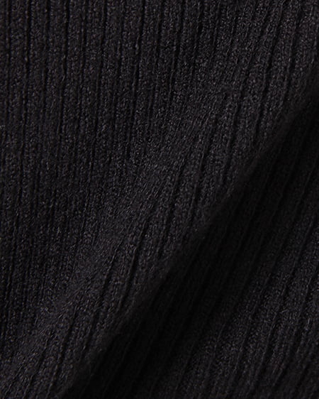 INGNI(イング) リブタートルニット クロ