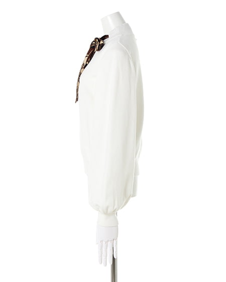 INGNI(イング) スカーフ付ニット オフホワイト