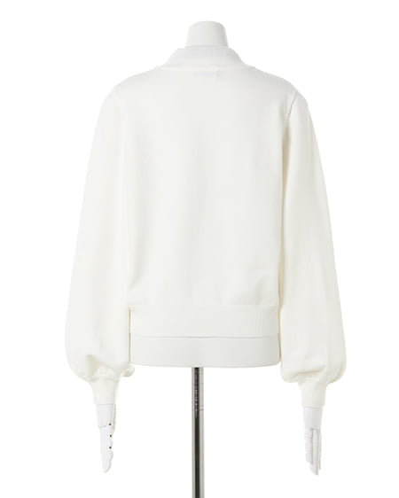 INGNI(イング) スカーフ付ニット オフホワイト