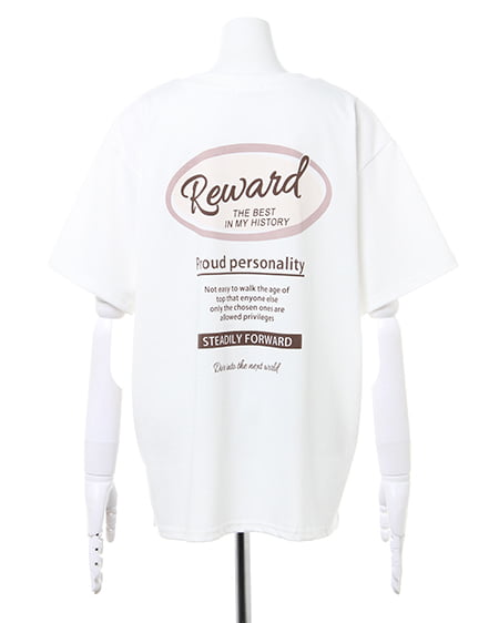 INGNI(イング) バックサークルプリントTシャツ オフホワイト/A