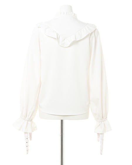 INGNI(イング) Vフリルピンタック/ブラウス オフホワイト