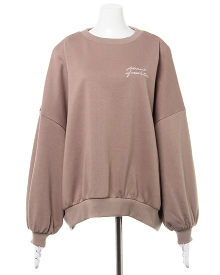 INGNI(イング) バックロゴ/スウェットプルオーバー モカ