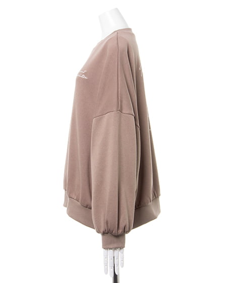 INGNI(イング) バックロゴ/スウェットプルオーバー モカ