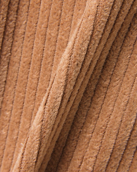 INGNI(イング) バックレースUPコーデュロイストレート/パンツ モカ