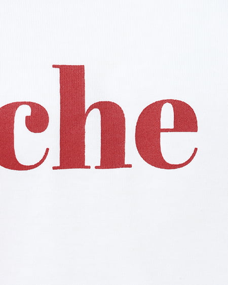 INGNI(イング) sweetロゴTシャツ オフホワイト/アカ