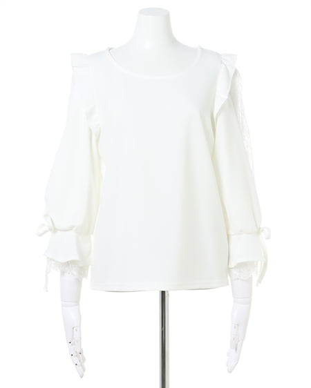 INGNI(イング) 袖割れトップス オフホワイト