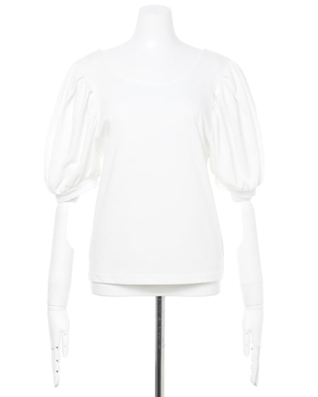 INGNI(イング) ボリュームパワショルTシャツ オフホワイト