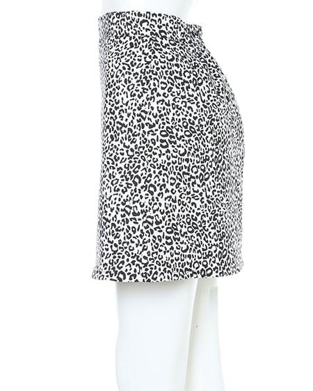INGNI(イング) ゼブラ柄台形/スカート ヒョウ