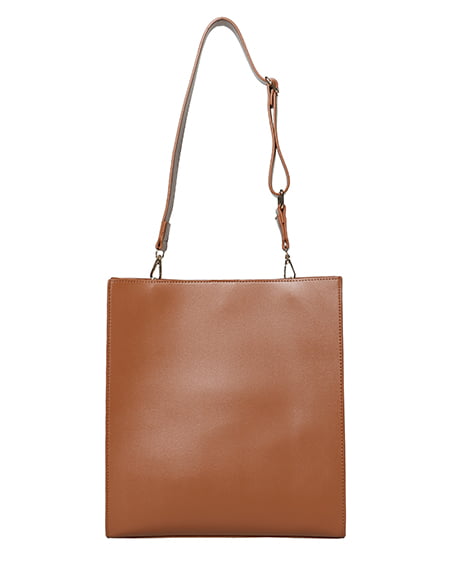 INGNI(イング) ワイドハンドルショルダーバッグ キャメル