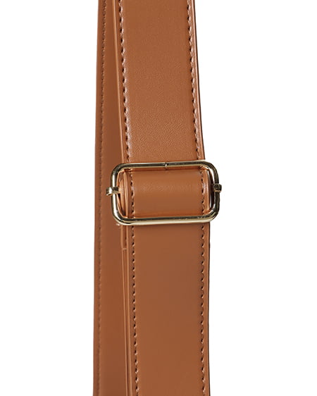 INGNI(イング) ワイドハンドルショルダーバッグ キャメル