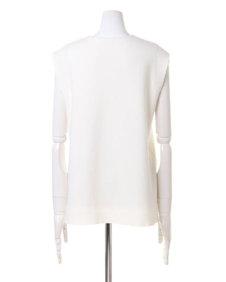 INGNI(イング) ミラノリブVネックニット アイボリー