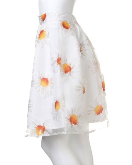 INGNI(イング) マーガレットオーガンジー/スカート オフホワイト