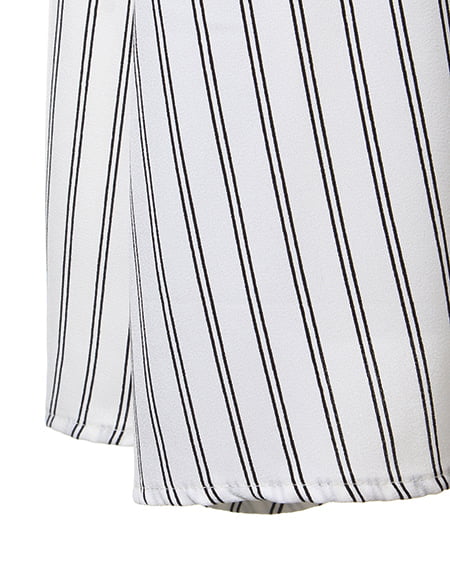 INGNI(イング) F&Fノースリ/ワンピース オフホワイト/ストライプ