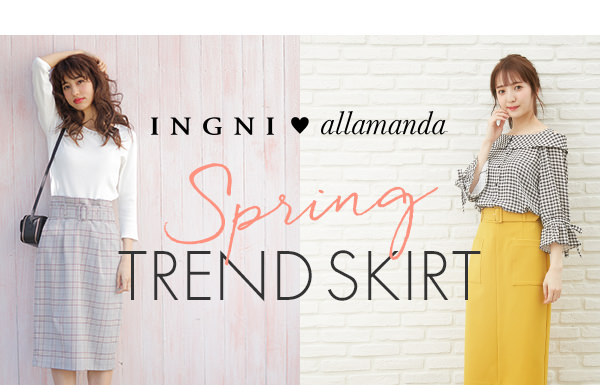 INGNI♥allamnda Spring TREND SKIRT