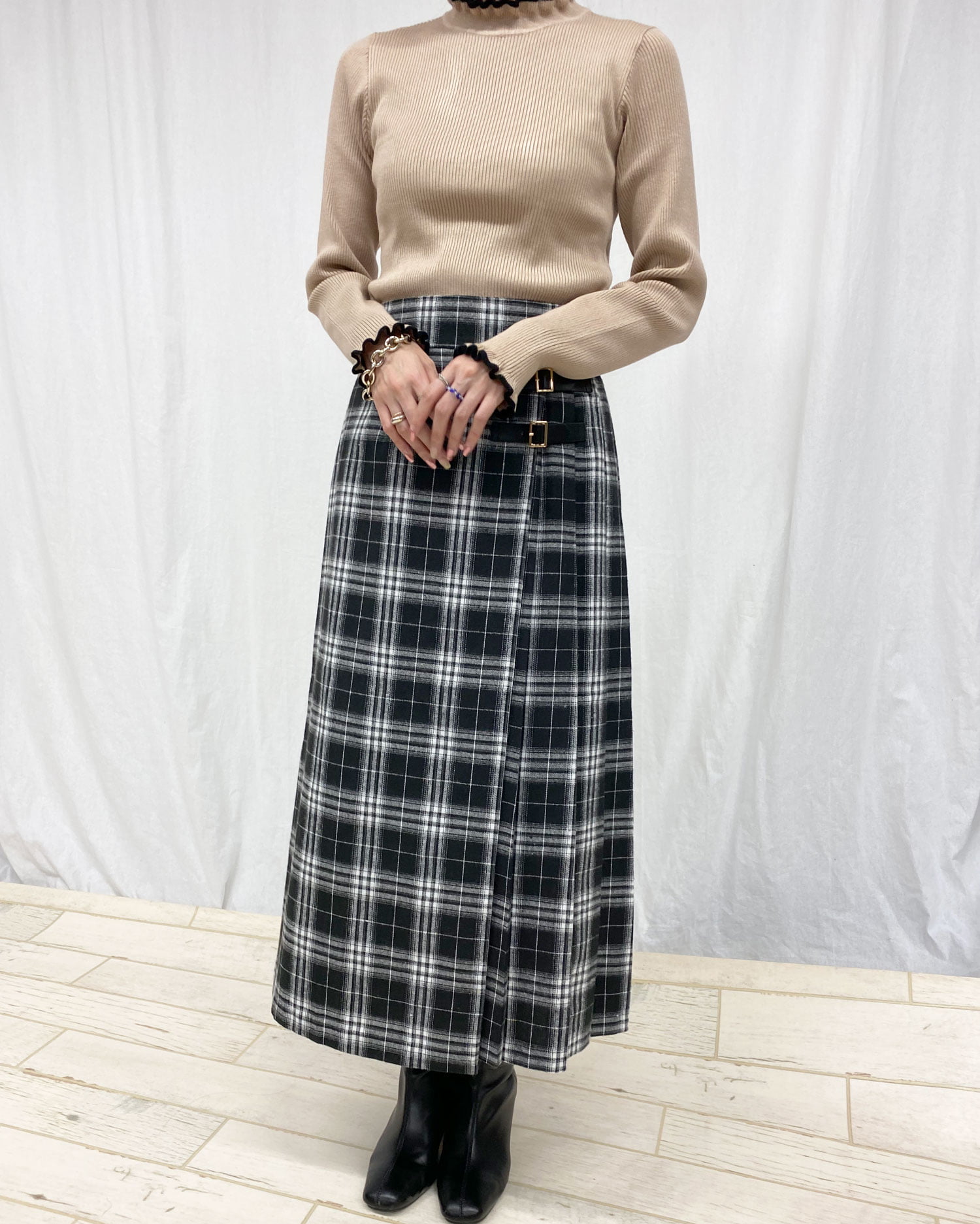 サイドベルトチェック柄／スカート｜INGNI(イング) 公式通販｜INGNI STORE