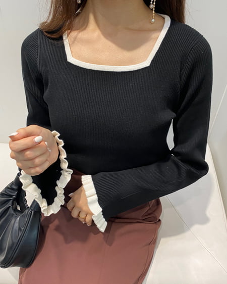 INGNI(イング) ギャザーミニハンドルバッグ クロ