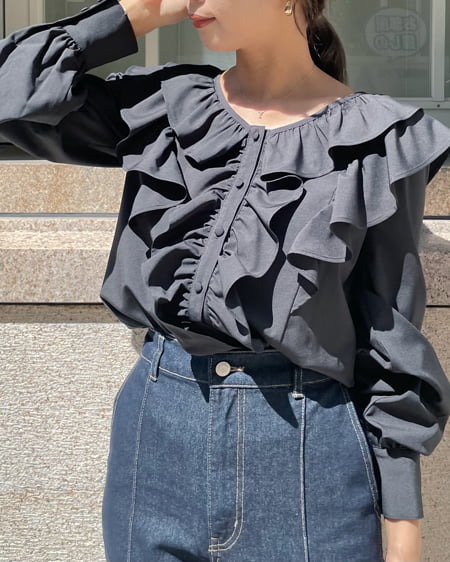 フリル長袖ブラウス｜allamanda(アラマンダ) 公式通販｜INGNI STORE