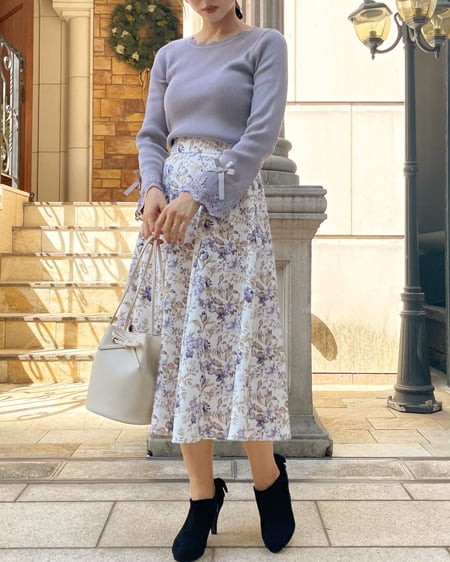 花柄ミディスカート Allamanda アラマンダ 公式通販 Ingni Store