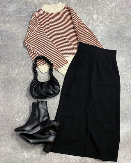 INGNI(イング) ギャザーミニハンドルバッグ クロ