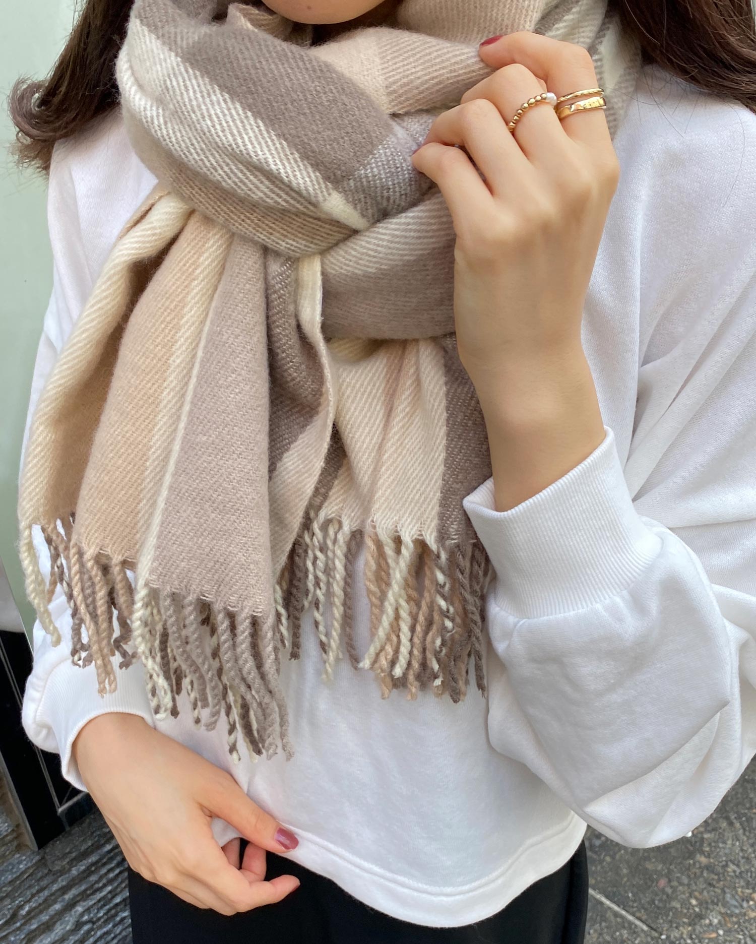 最新人気 ブランド ストール エバーグレイス イタリア製 ベージュ チェック リネン おしゃれ メンズ 財布 帽子 ファッション小物 最新人気 ブランド ストール エバーグレイス イタリア製 ベージュ チェック リネン おしゃれ メンズ 財布 帽子 ファッション小物