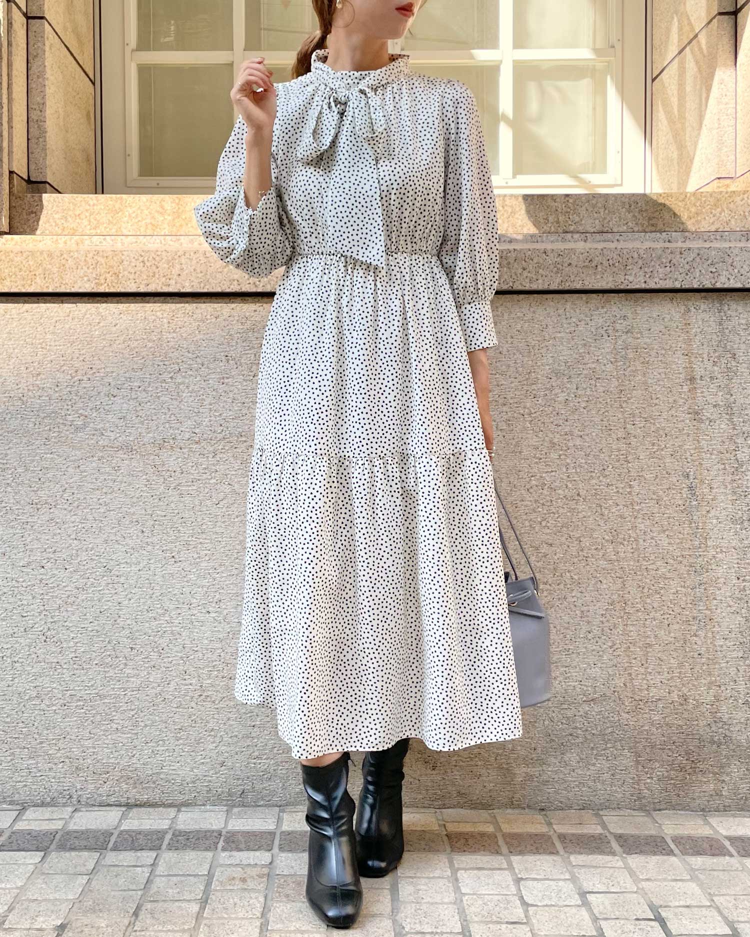 ボウタイティアードワンピース Allamanda アラマンダ 公式通販 Ingni Store