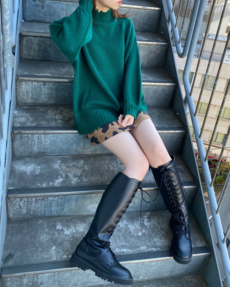 INGNI（イング） アニマル柄スエード台形／スカート ｶｳ