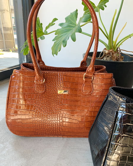 INGNI(イング) クロコトートBAG - ﾌﾞﾗｳﾝ