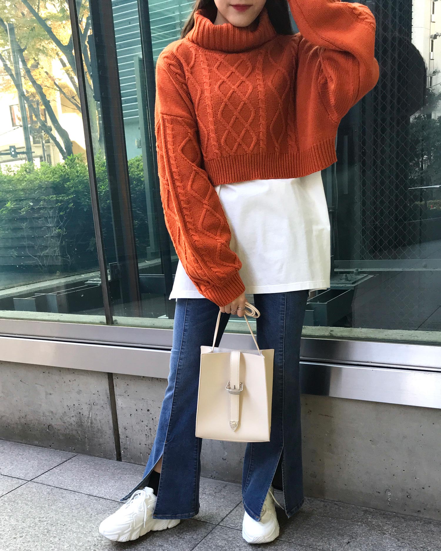 ショート丈ケーブルニット(OUTLET)|INGNI(イング) 公式通販