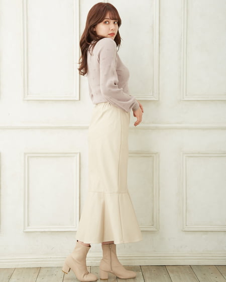 INGNI（イング） 合皮マーメイドスカート ｱｲﾎﾞﾘｰ