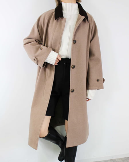 【WEB限定】ステンカラーオーバサイズコート（ＯＵＴＬＥＴ）