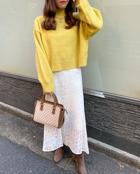 INGNI（イング） レースマーメイド／スカート ｵﾌﾎﾜｲﾄ