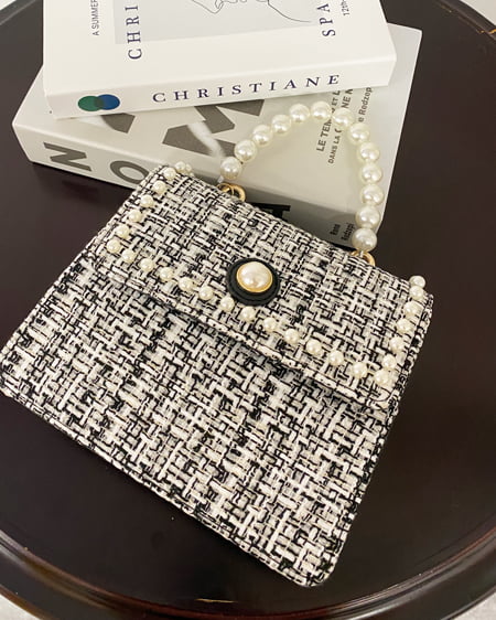 INGNI（イング） パールハンドルショルダーBAG ｸﾛ