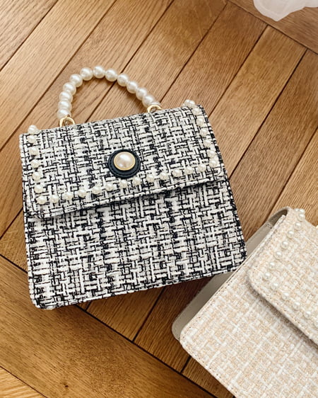 INGNI（イング） パールハンドルショルダーBAG ｸﾛ