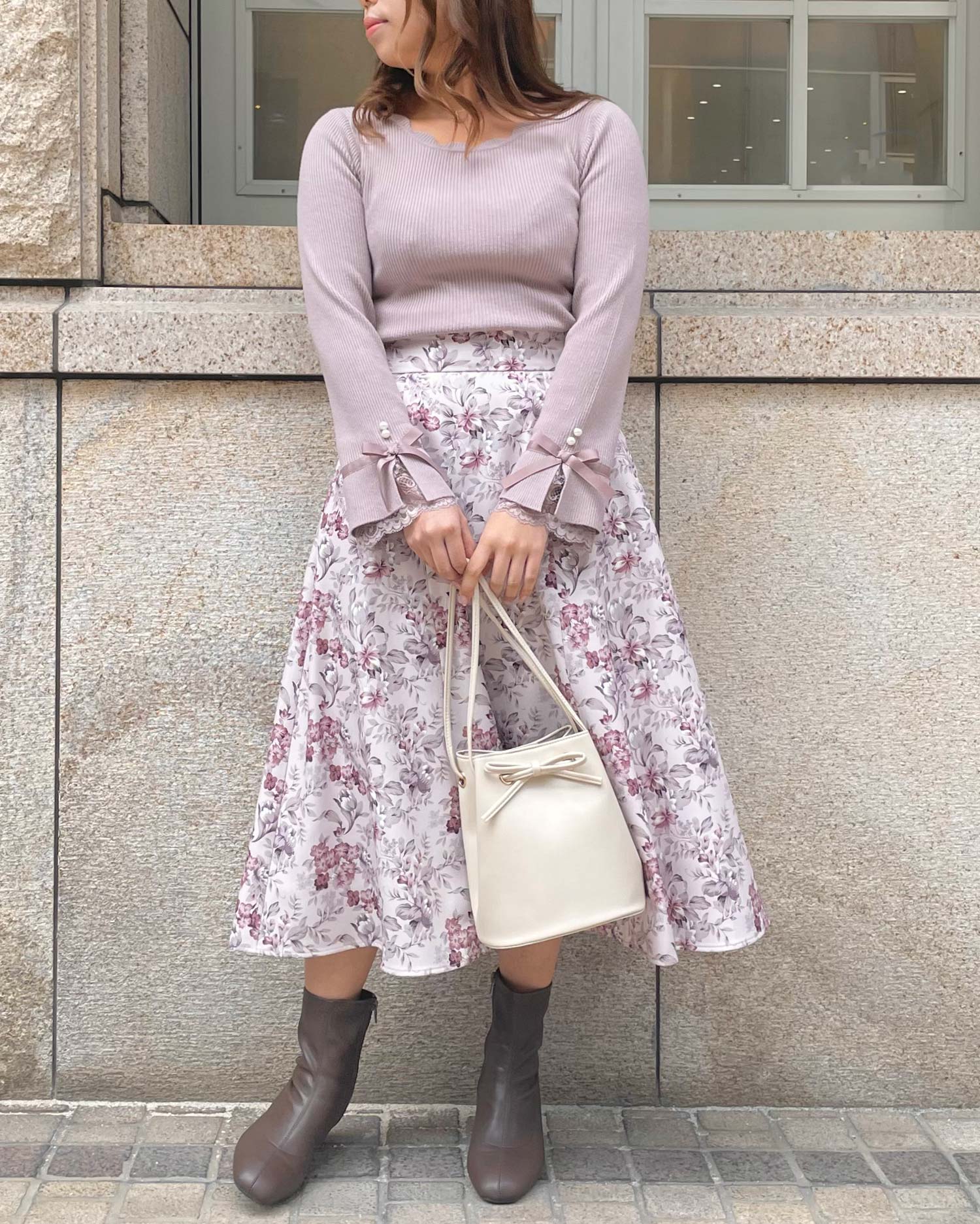 花柄ミディスカート Ingni イング 公式通販 Ingni Store