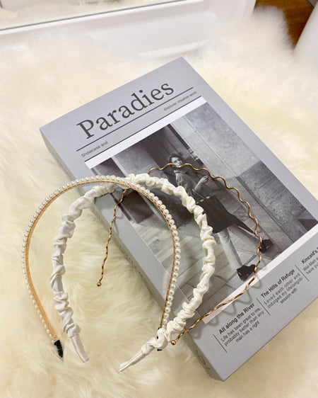 INGNI(イング) セットアップカチューシャ ｺﾞｰﾙﾄﾞ/ｱｲﾎﾞﾘｰ