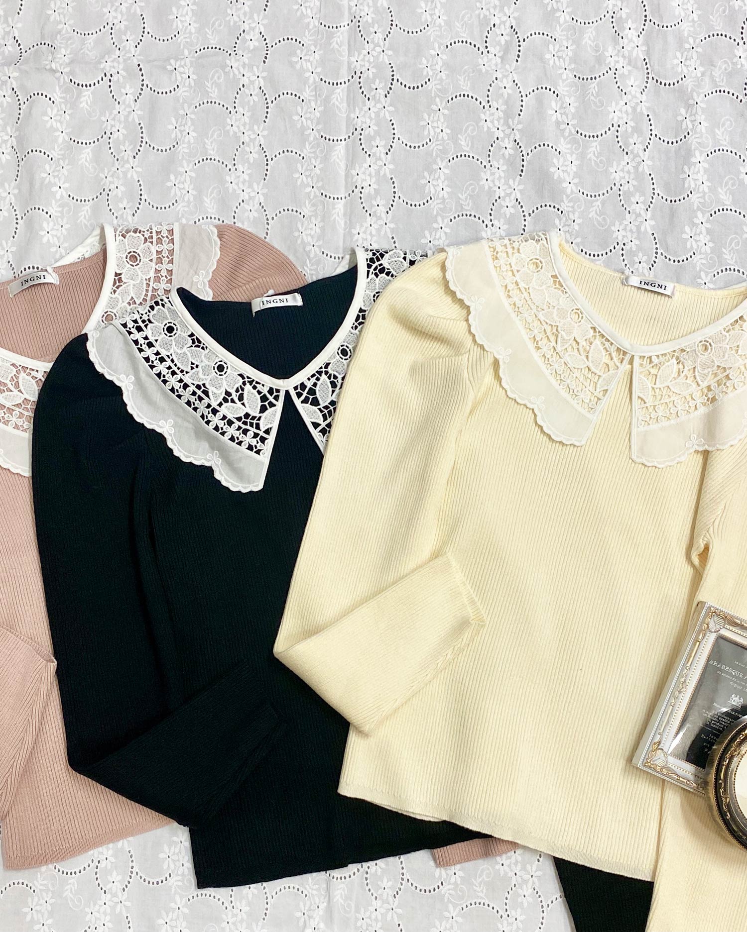 メーカー直送 Ingni黒ニットブラウス襟袖付きトップス Www Tonna Com メーカー直送 Ingni黒ニットブラウス襟袖付きトップス Www Tonna Com