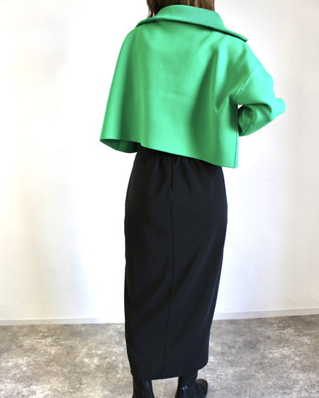 INGNI(イング) ハーフZIPショート丈プルオーバー グリーン