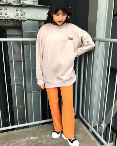 INGNI（イング） スエポンロゴチュニック ｸﾞﾚｰｼﾞｭ