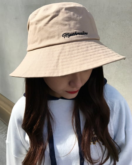 INGNI(イング) 刺繍バケットハット ﾍﾞｰｼﾞｭ