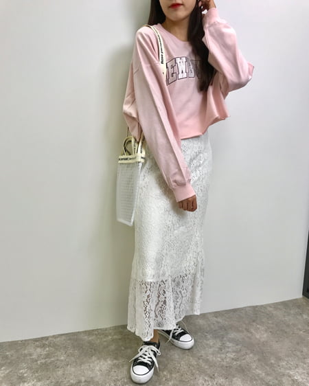 INGNI（イング） レースマーメイド／スカート ｵﾌﾎﾜｲﾄ