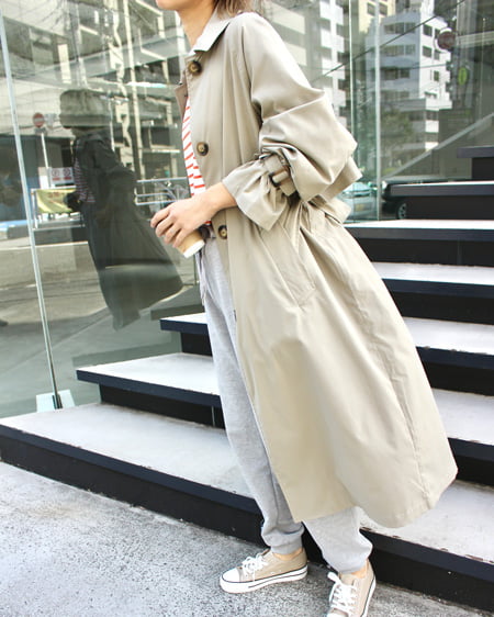 INGNI（イング） ステンカラートレンチコート ｶｰｷ