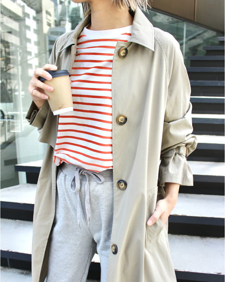 INGNI（イング） ステンカラートレンチコート ｶｰｷ