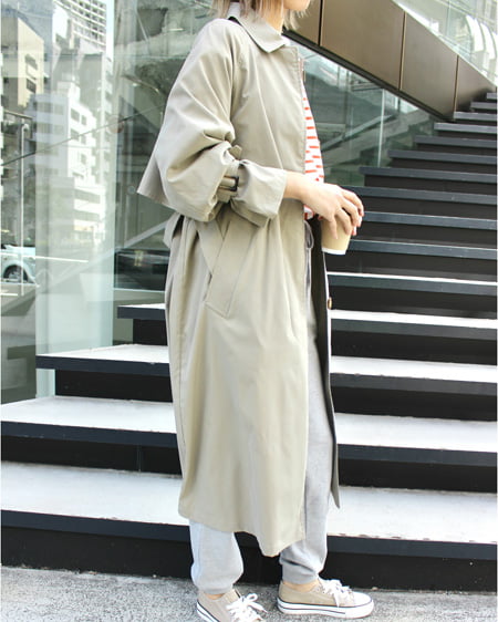 INGNI（イング） ステンカラートレンチコート ｶｰｷ