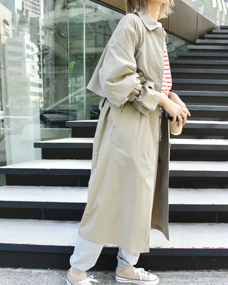 INGNI（イング） ステンカラートレンチコート ｶｰｷ