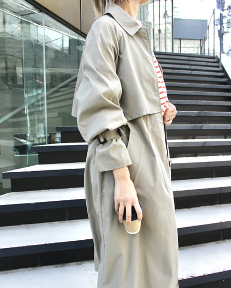 INGNI（イング） ステンカラートレンチコート ｶｰｷ