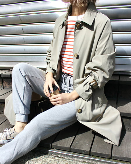 INGNI（イング） ステンカラートレンチコート ｶｰｷ