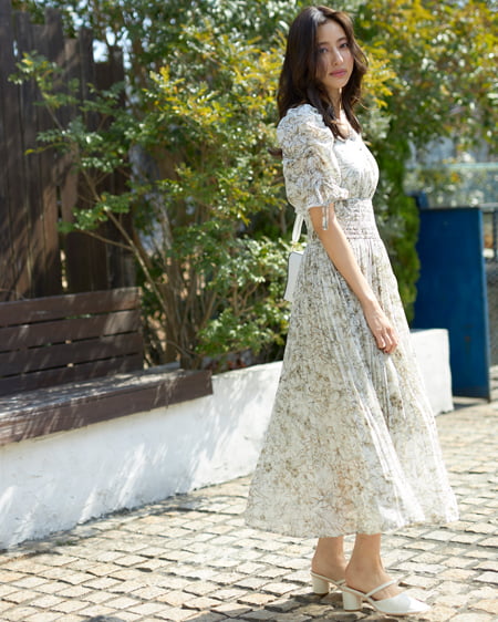 コーディネート 【Ray8月号掲載】花柄Vネックプリーツ