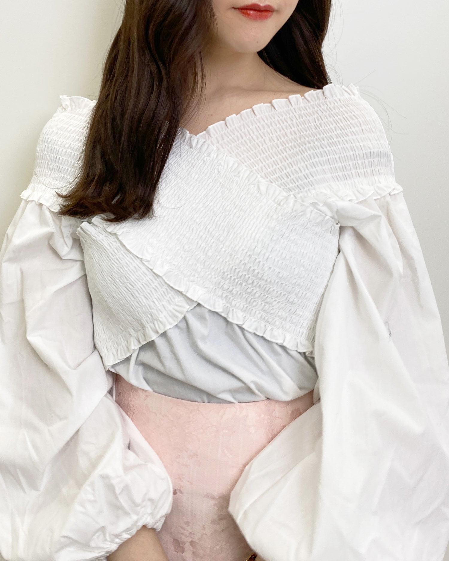 美品♡FRAMeWORK♡HOSE CLOTH スイングトップ　クリーニング済 シャーリングクロストップス｜INGNI(イング) 公式通販｜INGNI STORE